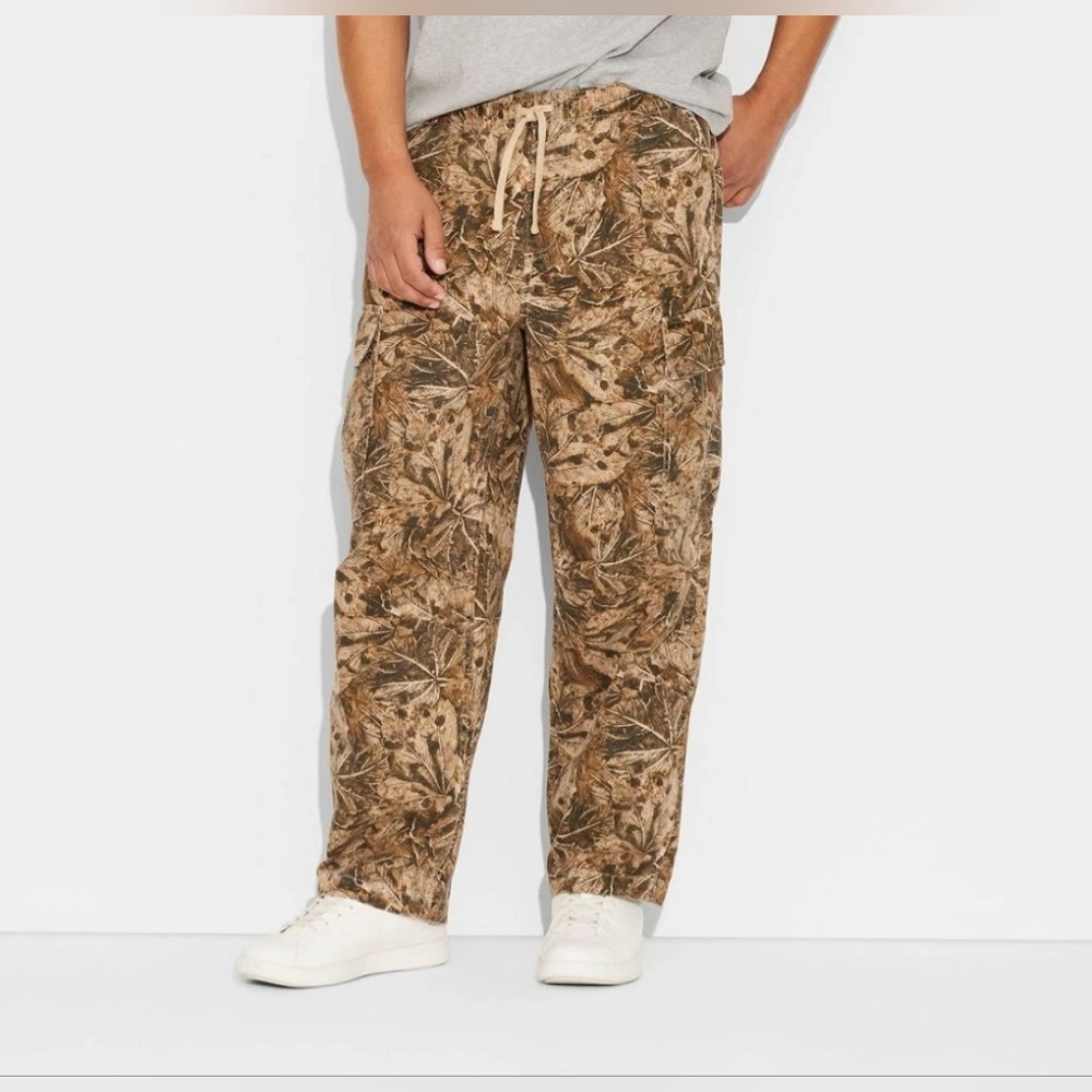 Men's Calvary Twill Relaxed Fit Camo Print Cargo Pants - Original Use XXL